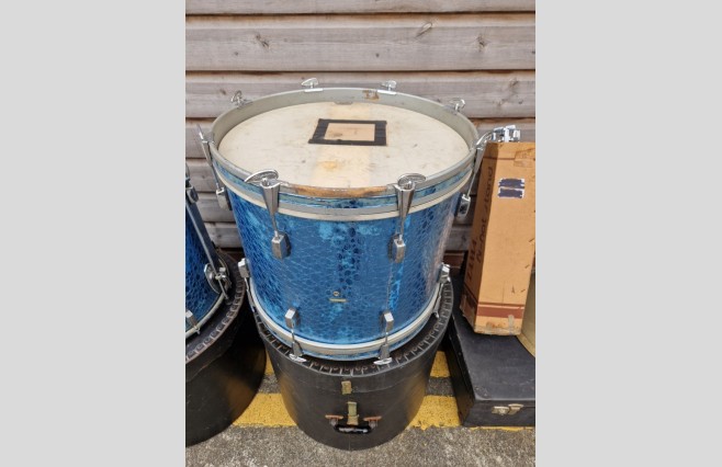 Vintage Trixon Telstar Blue Croc Drum Kit - Image 3